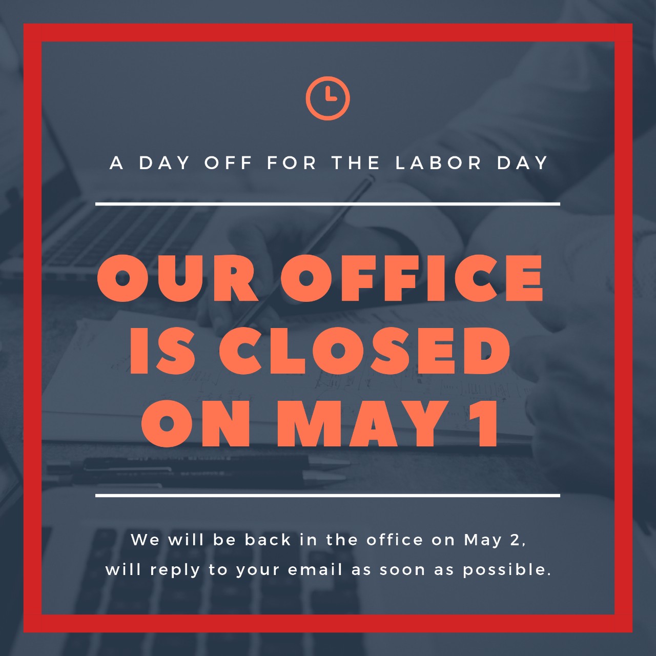 A DAY OFF FOR THE LABOR DAY